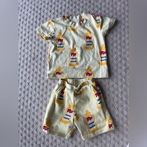 Banana valentine mustard two piece